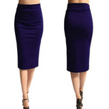 2018 New Women Skirt Mini Bodycon Skirt Office Women Slim Knee Length High Waist Stretch Sexy Pencil Skirts Jupe Femme AQ801944