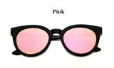 cat eye pink sunglasses woman shades mirror female square sun glasses for women coating oculos fashion brand sunglasses