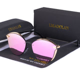 LMAOCLAN Women Polarized Sunglasses Luxury Fashion Cat Eye Ladies Vintage Brand Designer Female Sun Glasses oculos gafas