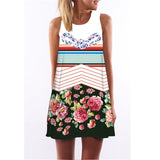 2019 New Summer Dresses Fashion Women Clothing Robe Sexy Cartoon Bodycon Miki Print O-Neck Mini Casual Sheath Dresses Vestidos