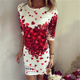 2019 New Summer Dresses Fashion Women Clothing Robe Sexy Cartoon Bodycon Miki Print O-Neck Mini Casual Sheath Dresses Vestidos