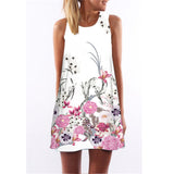 2019 New Summer Dresses Fashion Women Clothing Robe Sexy Cartoon Bodycon Miki Print O-Neck Mini Casual Sheath Dresses Vestidos