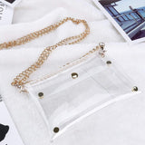 Women Clear PVC Crossbody Chain Jelly Bag Clutch Messenger Shoulder Hand Bags Phone Purse Handbags Evening Party Transparent Bag
