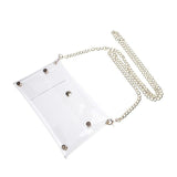 Women Clear PVC Crossbody Chain Jelly Bag Clutch Messenger Shoulder Hand Bags Phone Purse Handbags Evening Party Transparent Bag