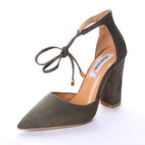 Women Pumps Sexy High Heels Shoes ladies Lace Up Point Toe Party Wedding Pump Black Woman shoes 35-43 chaussures femme