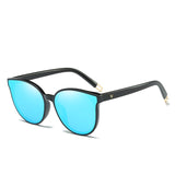 2019 Fashion Colour Luxury Flat Top Cat Eye Women Sunglasses Elegant oculos de sol men Twin Beam oversized Sun glasses  UV400