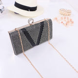 LYKANEFU Luxury Women Evening Bags Frame Day Clutches Chain Shoulder Hand Bags For Party Wedding Purse Box Clutch Bag for Phone